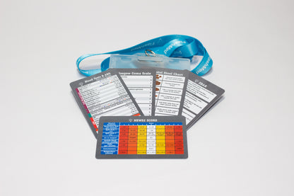 FlashMed Ward Cards (FREE Lanyard + Cardholder Included)