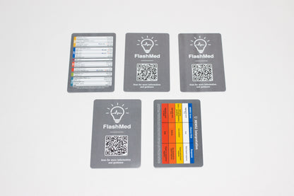 FlashMed Ward Cards (FREE Lanyard + Cardholder Included)